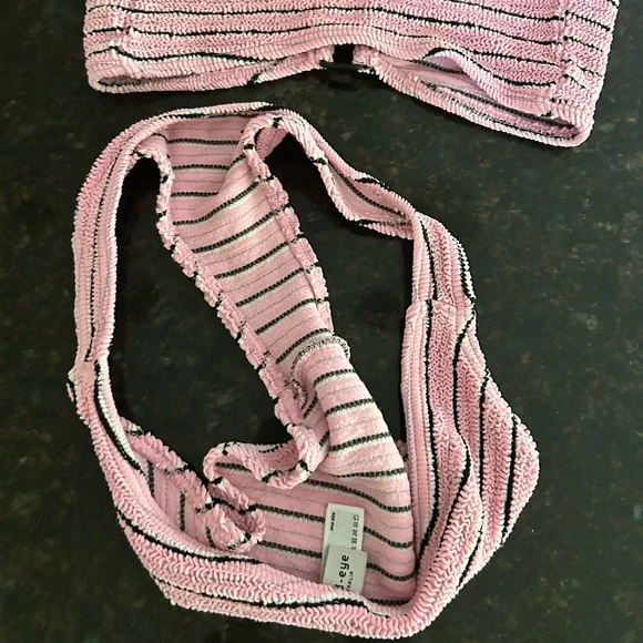 Bond Eye pink pastel stripe SET - Picture 6 of 9